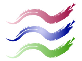 abstract design of decorative gradient brush design