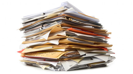 A_towering_stack_of_paperwork_and_files_neatly