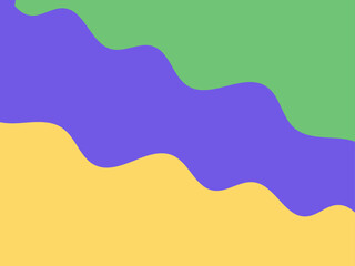 wavy abstract paper cut fluid tri color background