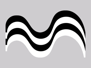 abstract hand-draw pencil art with geometric design a zigzag-style banner art 