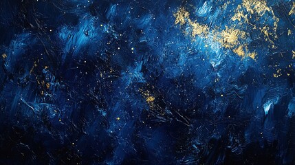 Fototapeta premium Starry night sky with bright twinkling stars.