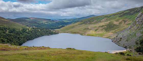 Wicklow, Ireland - June 30 2024 "Beautiful scenery and Wicklow Mountains Park"