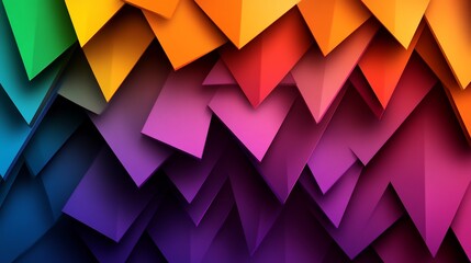 Obraz premium Abstract rainbow geometric pattern.