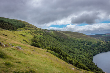 Wicklow, Ireland - June 30 2024 "Beautiful scenery and Wicklow Mountains Park"