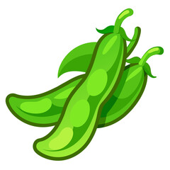Naklejka premium green beans clipart cartoon Illustration drawing