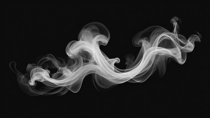 smoke on black background