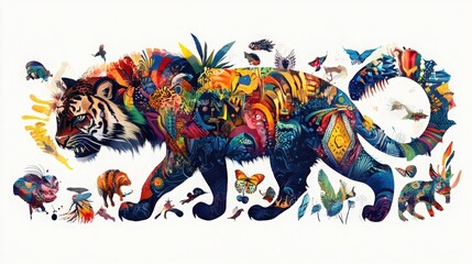 Fototapeta premium set of animals