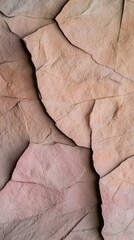 Fototapeta premium Cracked Earth Texture: Close-up of cracked earth, revealing intricate patterns and earthy tones. A captivating abstract composition with textures and colors evoking natural elements. 