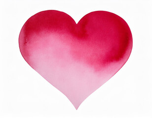 Romantic Watercolor Heart Pink Red Love Valentine s Day Passion