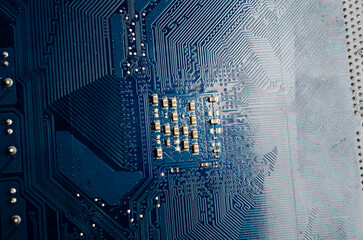 Electronic printed circuit board with SMD components