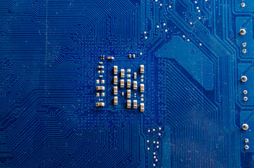 Electronic printed circuit board with SMD components
