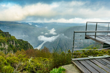 River Sil Canyon, Galicia Spain. Mountain view.