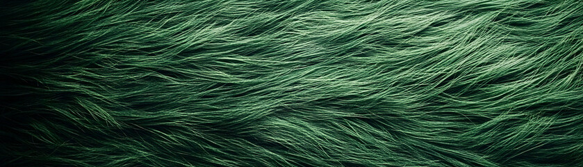 Obraz premium Emerald Green Fur Texture Background Image