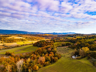Colori autunnali tra le colline dell'Umbria (Italy)