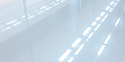 Obraz premium Shiny glass surface reflecting light, polished, smooth