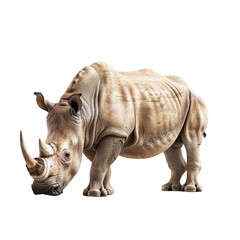 Obraz premium White Rhino Portrait