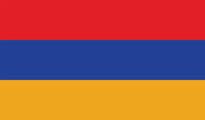 Obraz premium Vector Armenia National Flag icon. Flag design of Armenia.