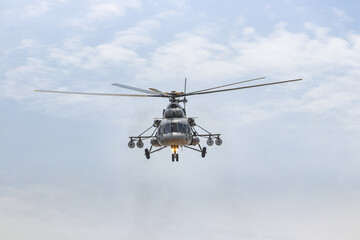 helicopter in flight