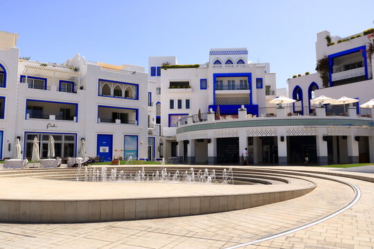 Aqaba, Jordan - May 17 2024: buildings in the area of Ayla close to Aqaba