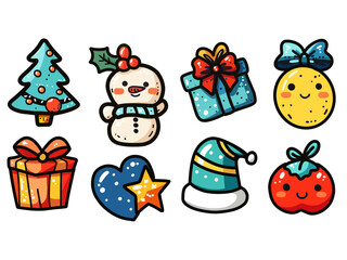 Obraz premium christmas icons set