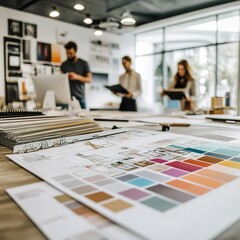 people working together in office