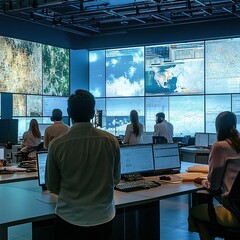 meeting in an office