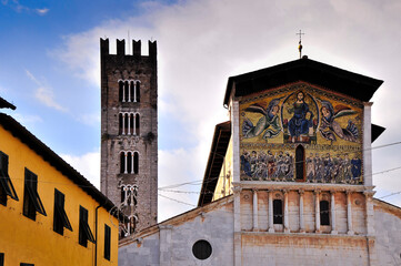 The Italian medieval city of Lucca, Tuscany