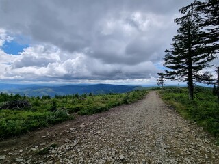 Przepiękny krajobraz Beskidu Śląskiego. Polska