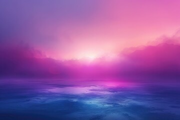 Vibrant sunset colors reflecting on calm water.