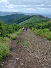 Przepiękny krajobraz Beskidu Śląskiego. Polska