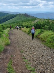 Przepiękny krajobraz Beskidu Śląskiego. Polska