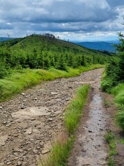 Przepiękny krajobraz Beskidu Śląskiego. Polska