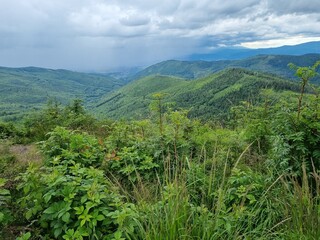 Przepiękny krajobraz Beskidu Śląskiego. Polska
