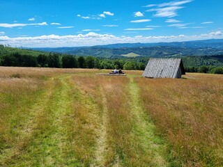 Przepiękny krajobraz Beskidu Śląskiego. Polska
