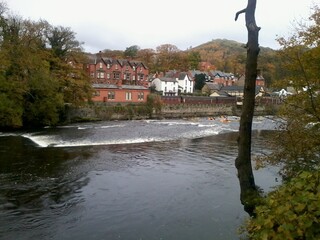 river in the city llanghollen