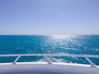 Obraz premium Beautiful Giftun Island near Hurghada, Egypt. Panoramic view of sandy beach and Red Sea. 