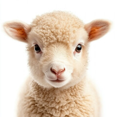 Fototapeta premium Baby Sheep Isolated