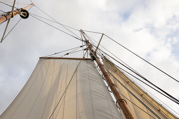 Fototapeta premium Sailing on a Historic Schooner in Portland Maine