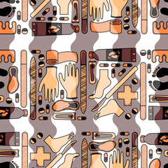 Sole Searching Endless Feet Repeat Pattern Design