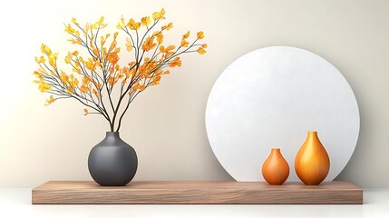 The minimalist interior design concept for a calming living space focuses on clean lines, a neutral color palette, and a clutter free environment