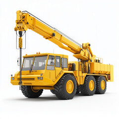 Mobile Crane Isolated