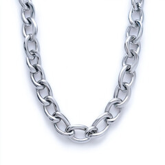 Fototapeta premium Silver Necklace Isolated