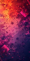 A colorful abstract digital artwork featuring dynamic shapes and vibrant gradient colors, perfect for modern design projects.