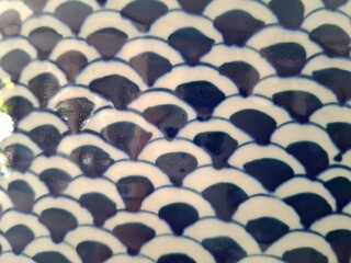Obraz premium japanese ceramic pattern, tile pattern,ceramic texture background 