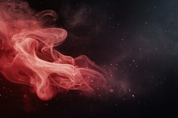 Obraz premium Colorful swirling smoke in a dark background creates an abstract and captivating effect