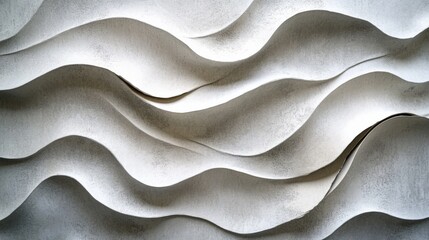 Obraz premium Elegant Abstract Waves in Textured Paper Design