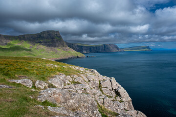 Obraz premium Neist point Isle of Skye, Scotland, famouse sunset watching place