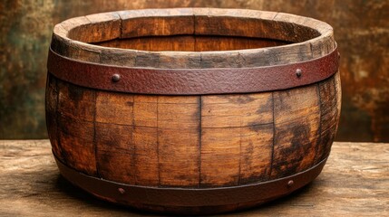 Ancient Wooden Barrel: Rustic Charm and Timeless Craftsmanship