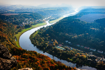 Fototapeta premium Elbe River Germany