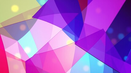 Obraz premium Abstract Geometric Composition with Vibrant Hues and Blurry Lights